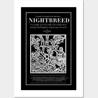 Nightbreed woodcut art Posters and Art